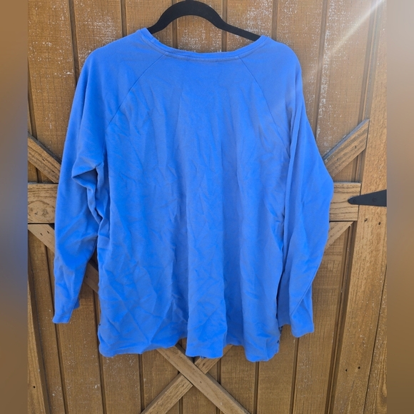 Blue Leopard Print Women's Top - Picture 4 of 4